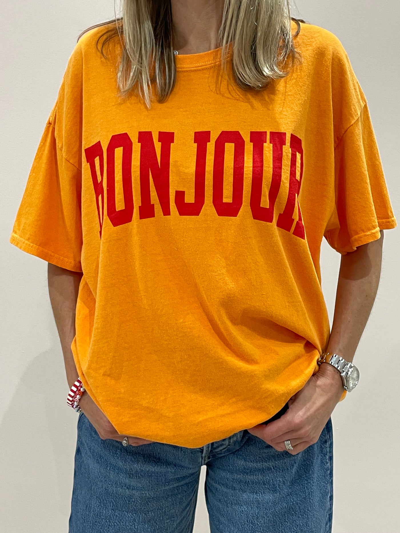 Sundae Tee Bonjour Vintage Boyfriend T Shirt