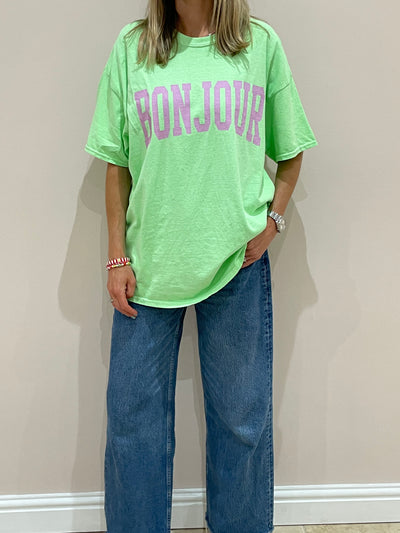 Sundae Tee Bonjour Vintage Boyfriend T Shirt