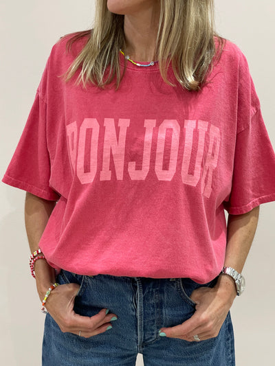 Sundae Tee Bonjour Vintage Boyfriend T Shirt