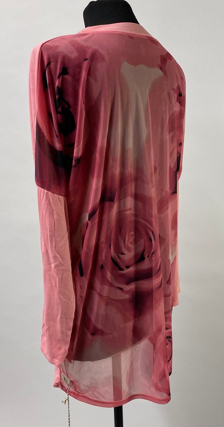 Eva Blooming Rose Sheer Back Kammy Top