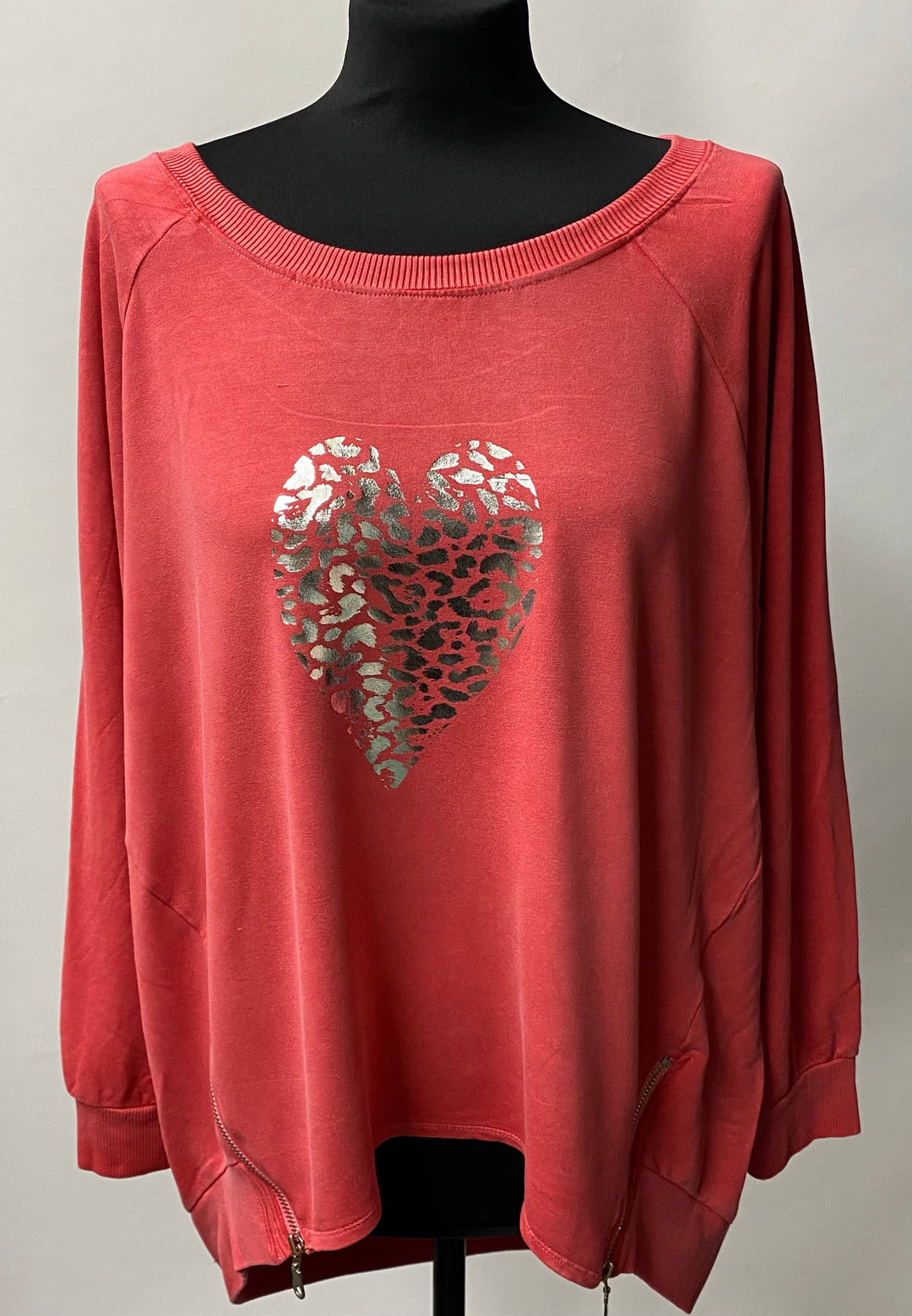 Summer 23 foil heart Zippee  Sweat