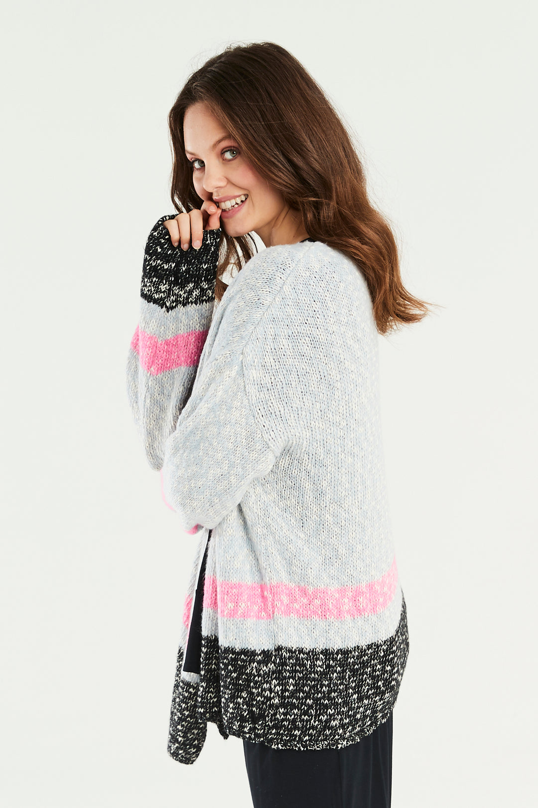 Lamorna Stripe Knit Cardigan