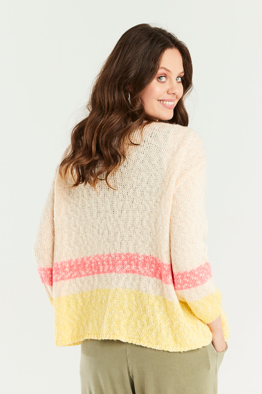 Lamorna Stripe Knit Cardigan