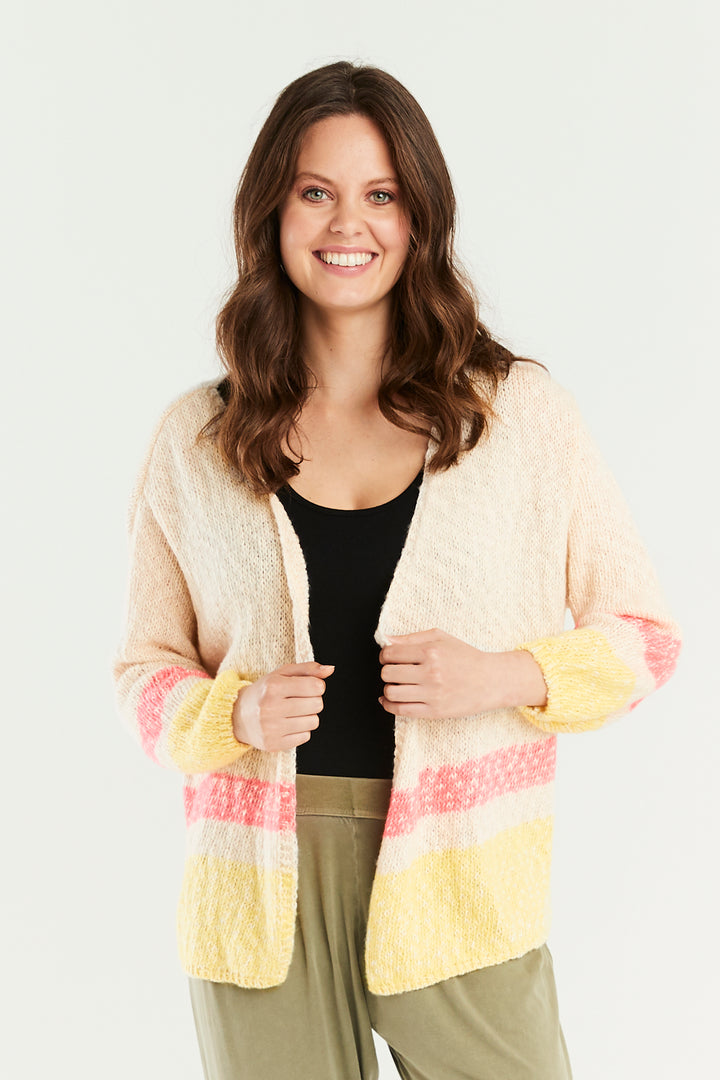 Lamorna Stripe Knit Cardigan