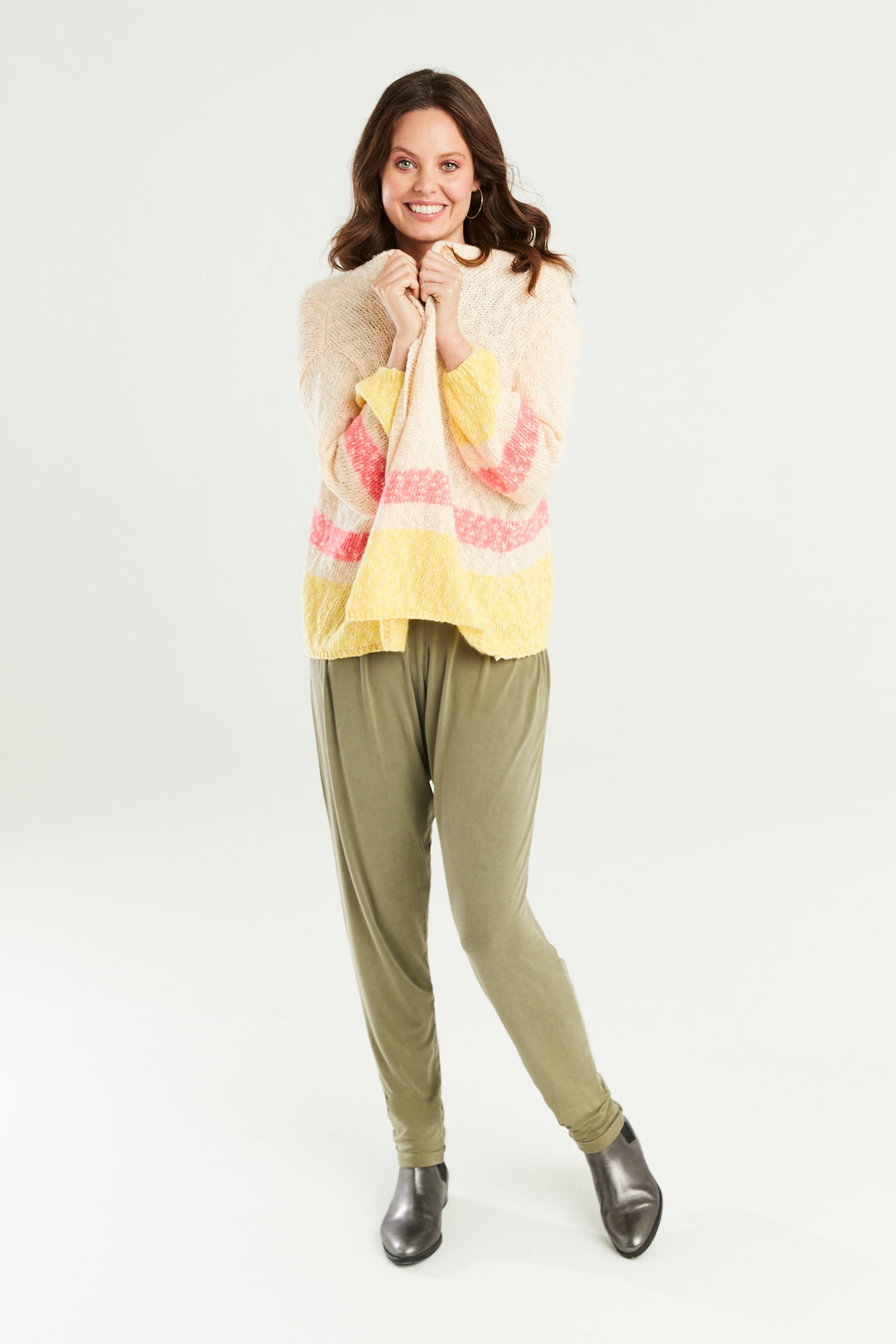 Lamorna Stripe Knit Cardigan