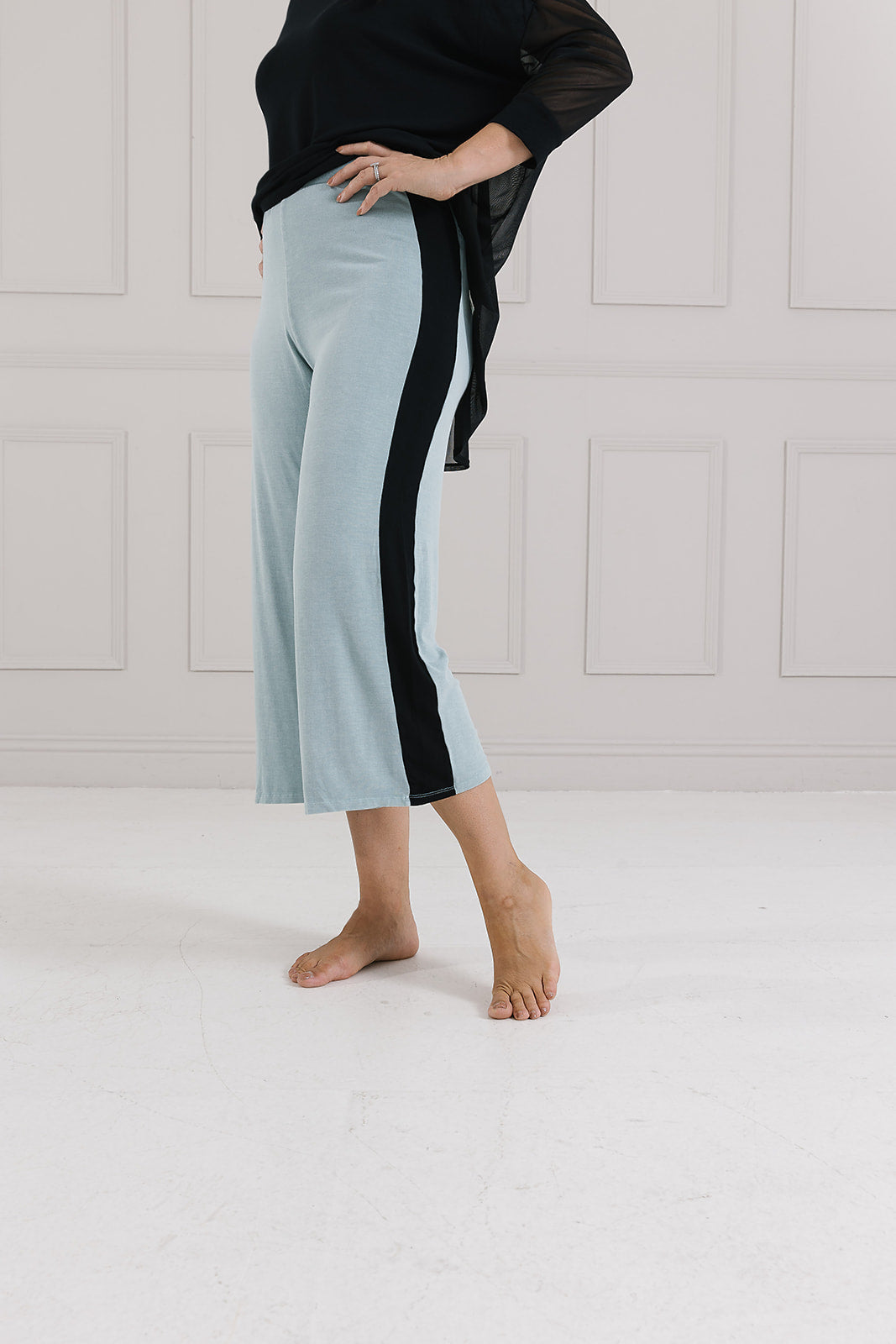 Block Stripe Palz 3/4  Trousers