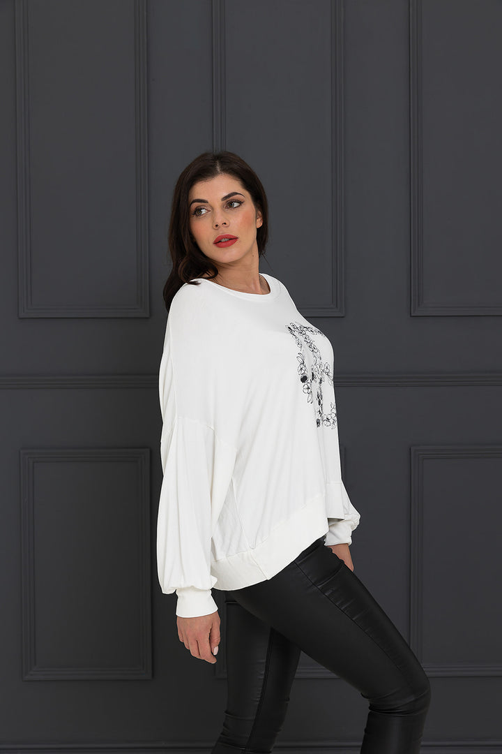 Flower Peace Sign  Gloria Top