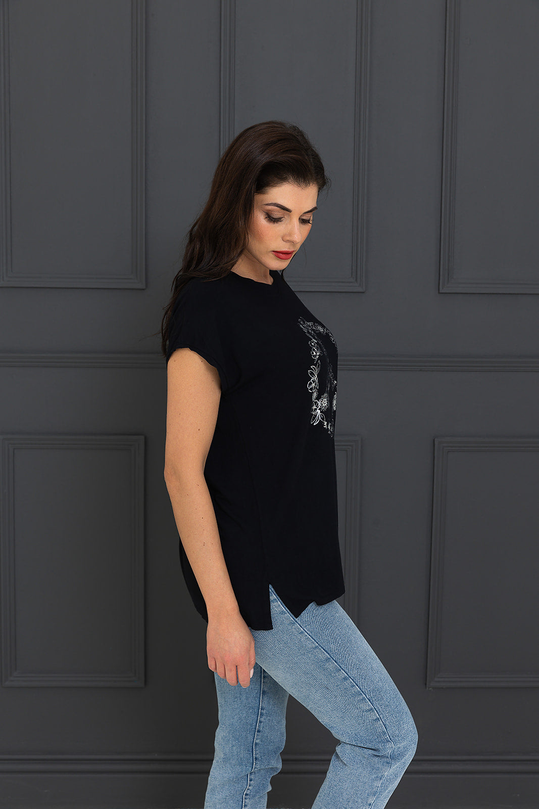 Flower Peace Sign Tessa sleeveless Tee