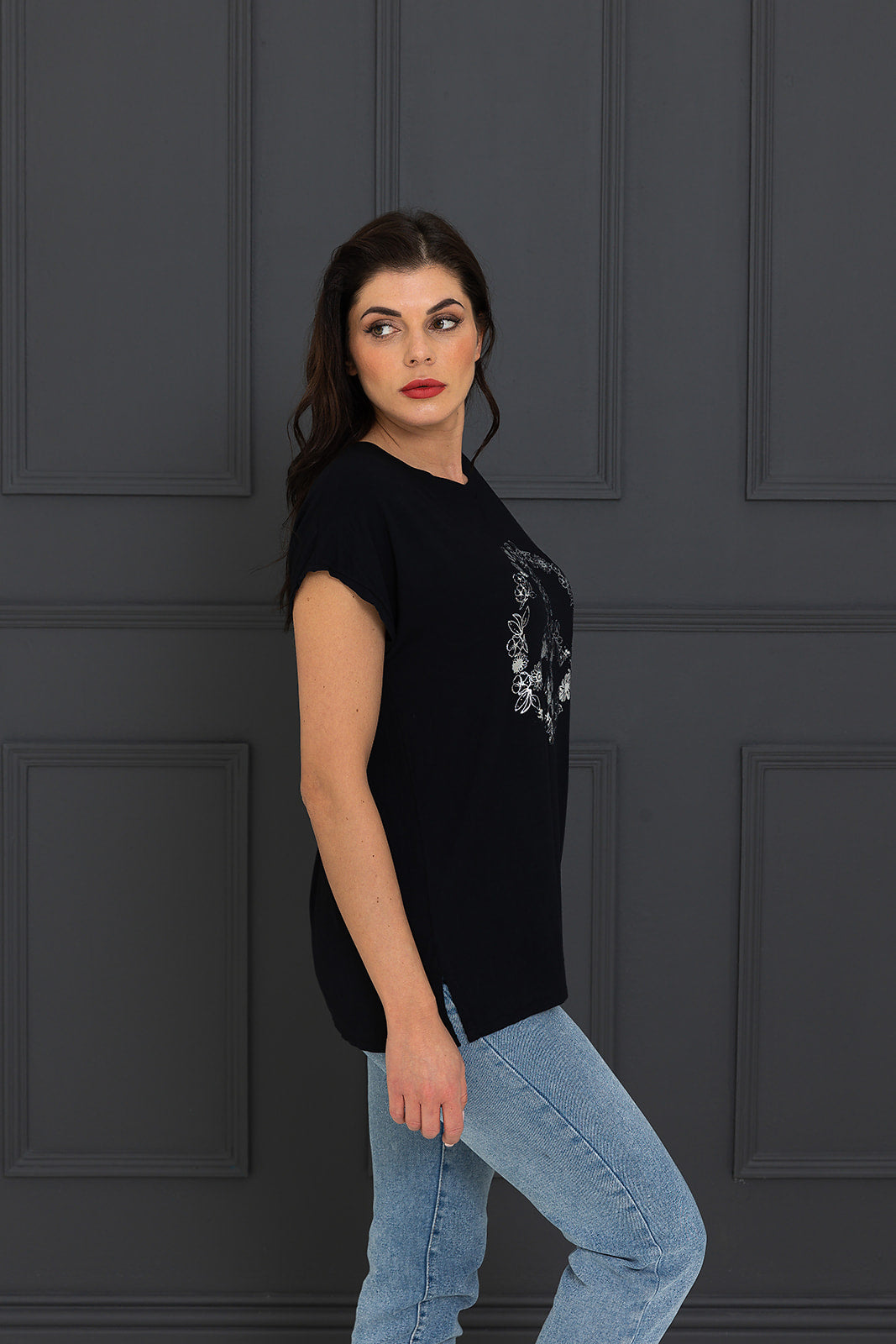 Flower Peace Sign Tessa sleeveless Tee