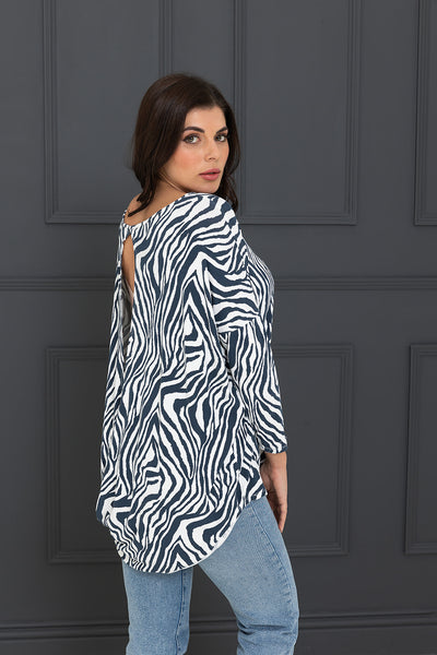 Spring zebra saffi Top