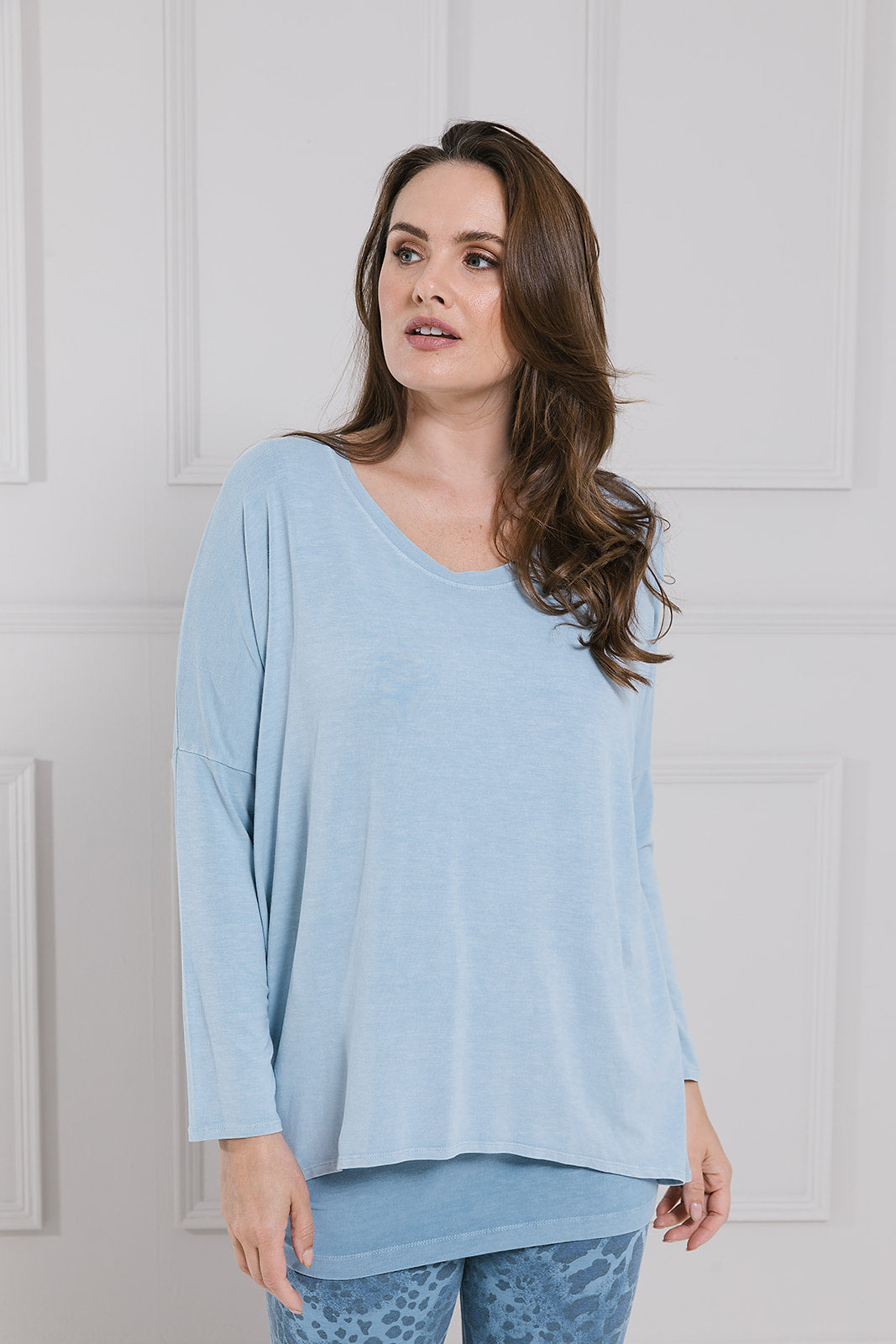 Sale Karma Curved Hem Top