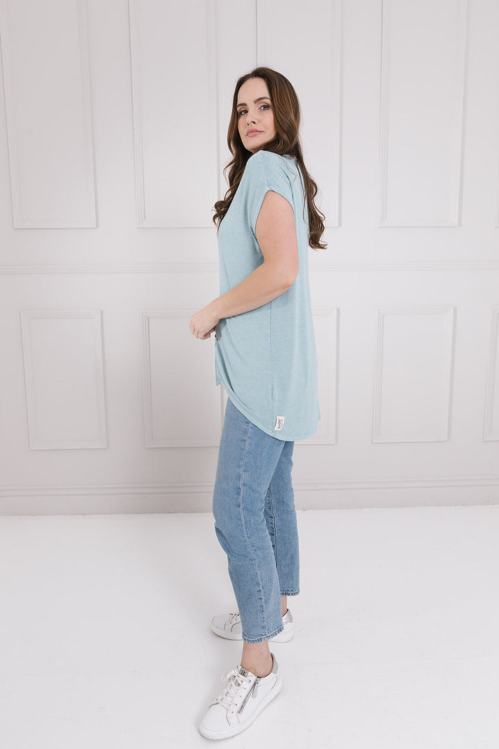 Summer  Short Sleeved Flick Zip Top