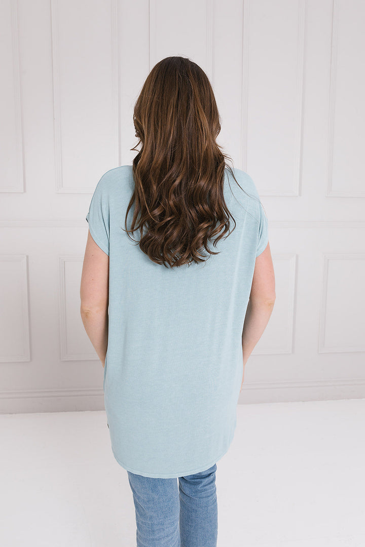 Summer  Short Sleeved Flick Zip Top