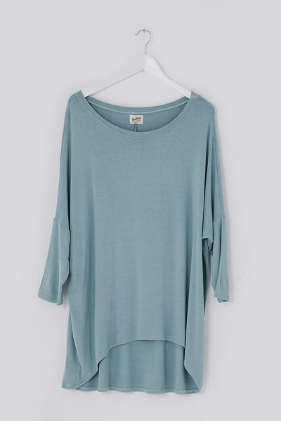 Summer Flirty Long Line Dipped Back KnitTop