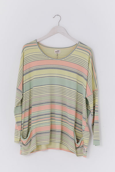 Seaside Stripe Pammy Pocket Top
