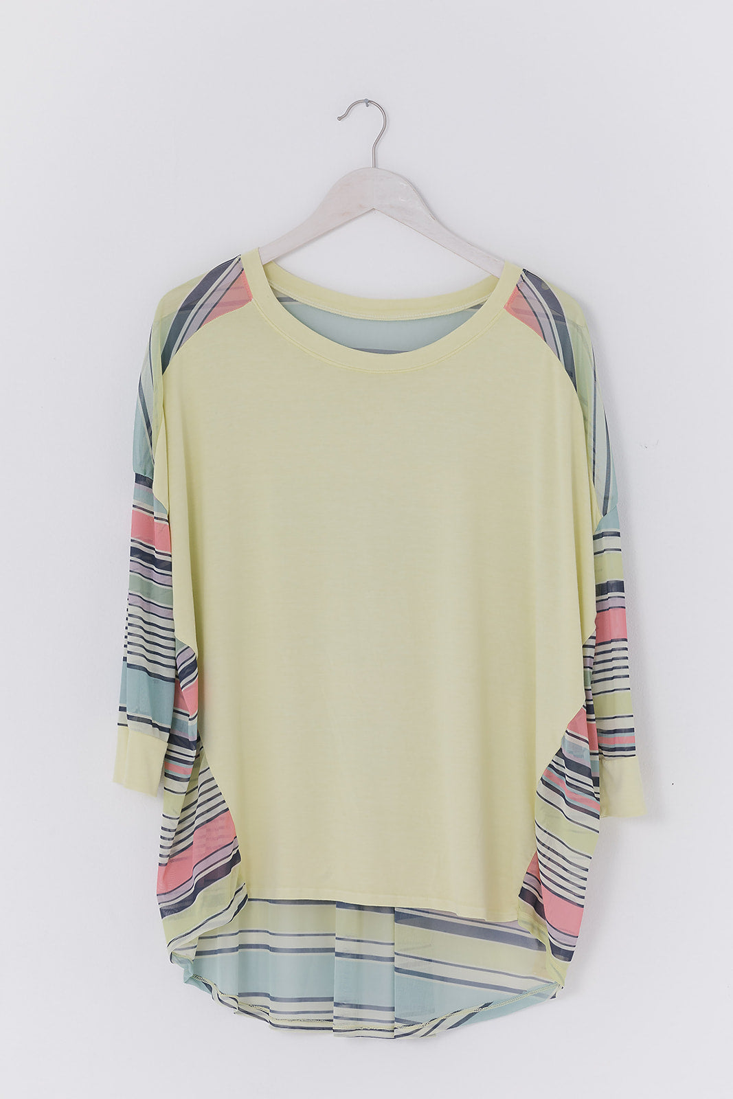 Seaside Stripe Shirty Chiffon Back