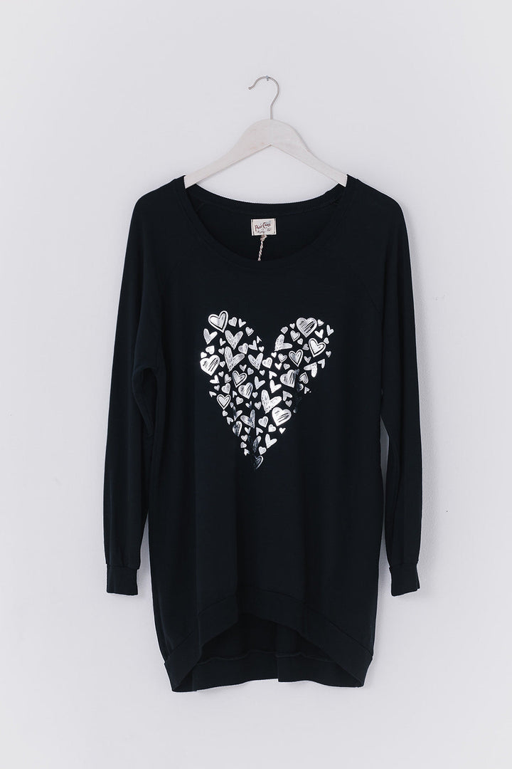 Summer Heart Print Sweat