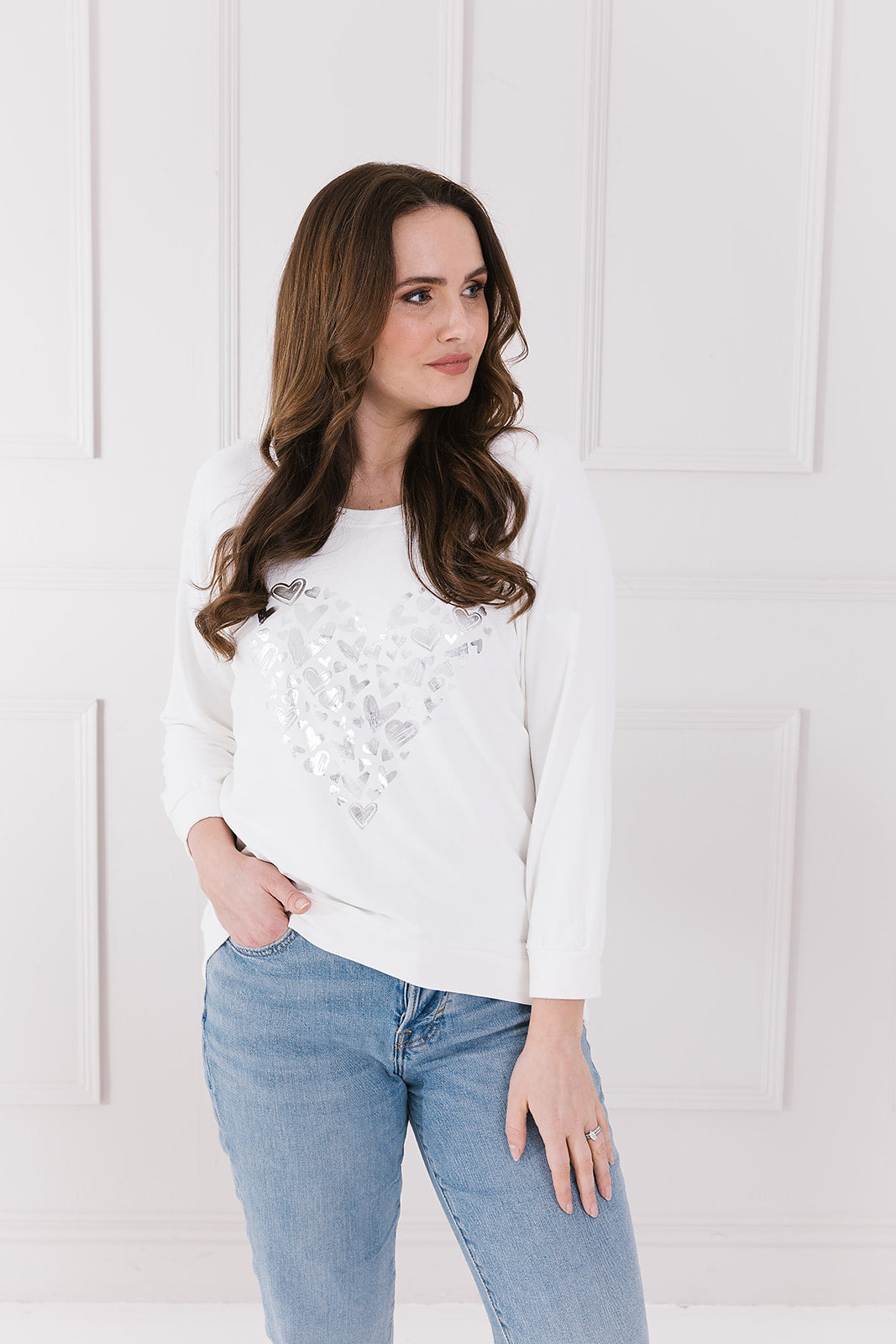 Summer Heart Print Sweat