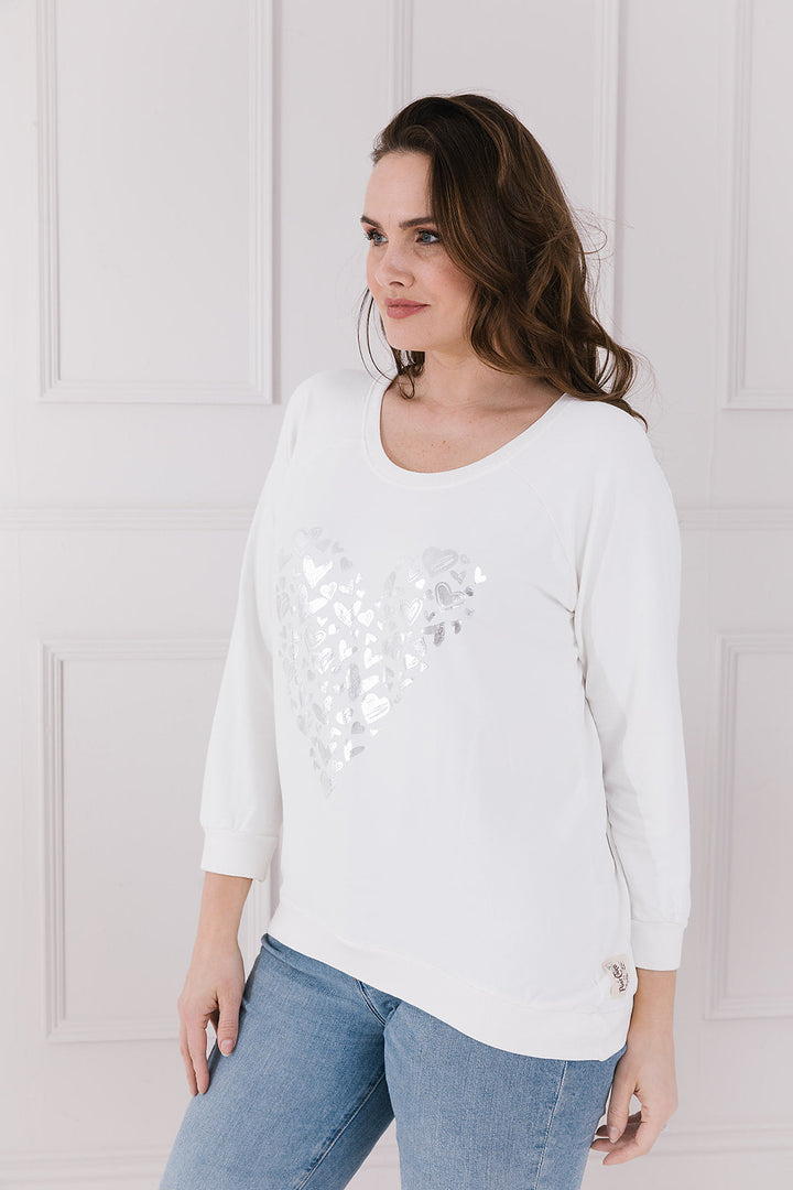 Summer Heart Print Sweat