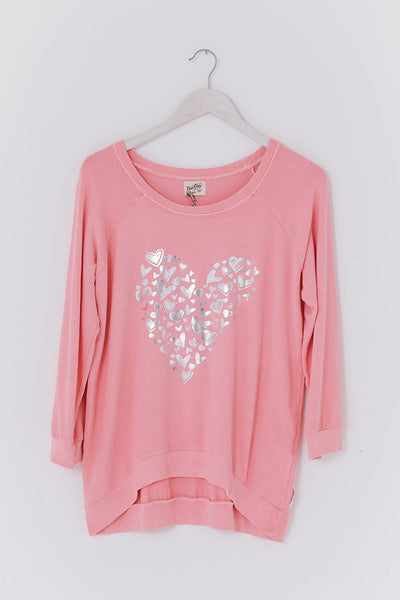 Summer Heart Print Sweat
