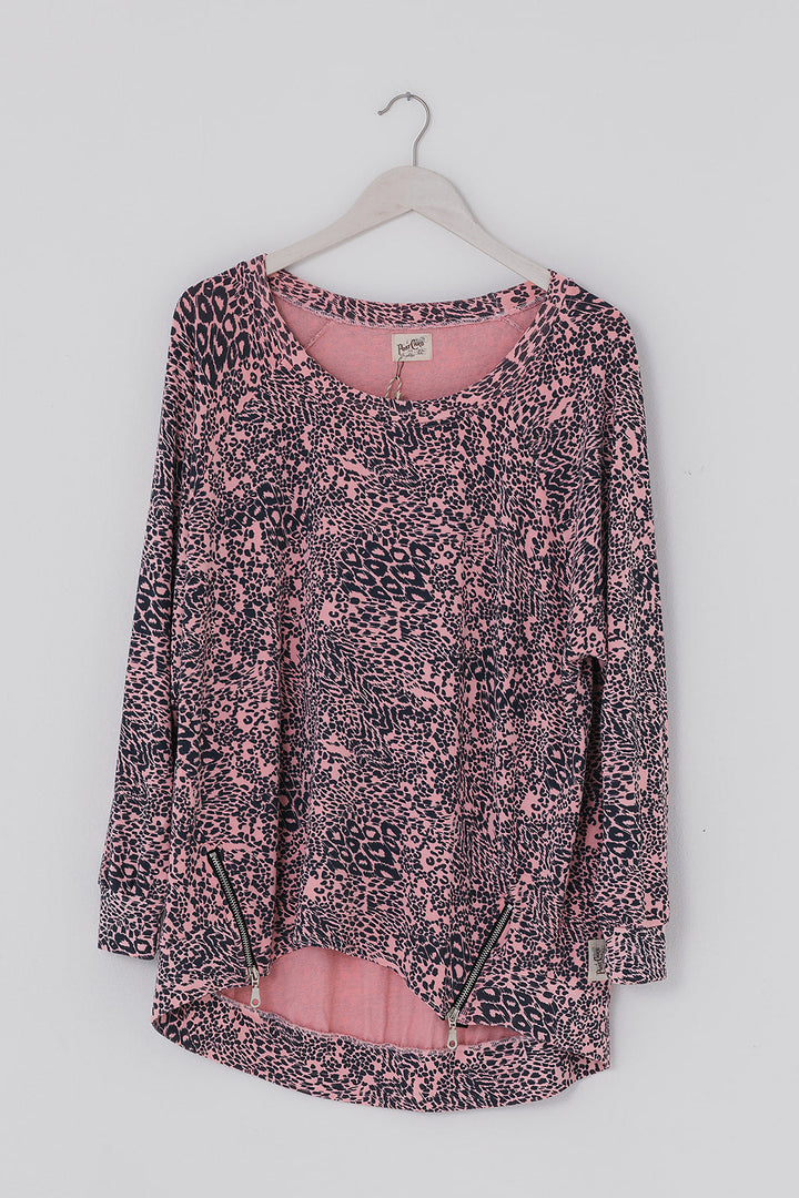 Patchwork Animal print  Zippy Sweat