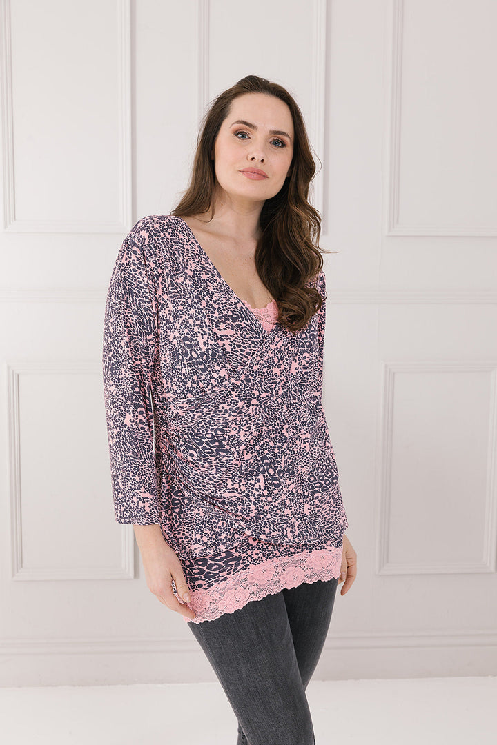 Patchwork Animal Winnie Wrap Top