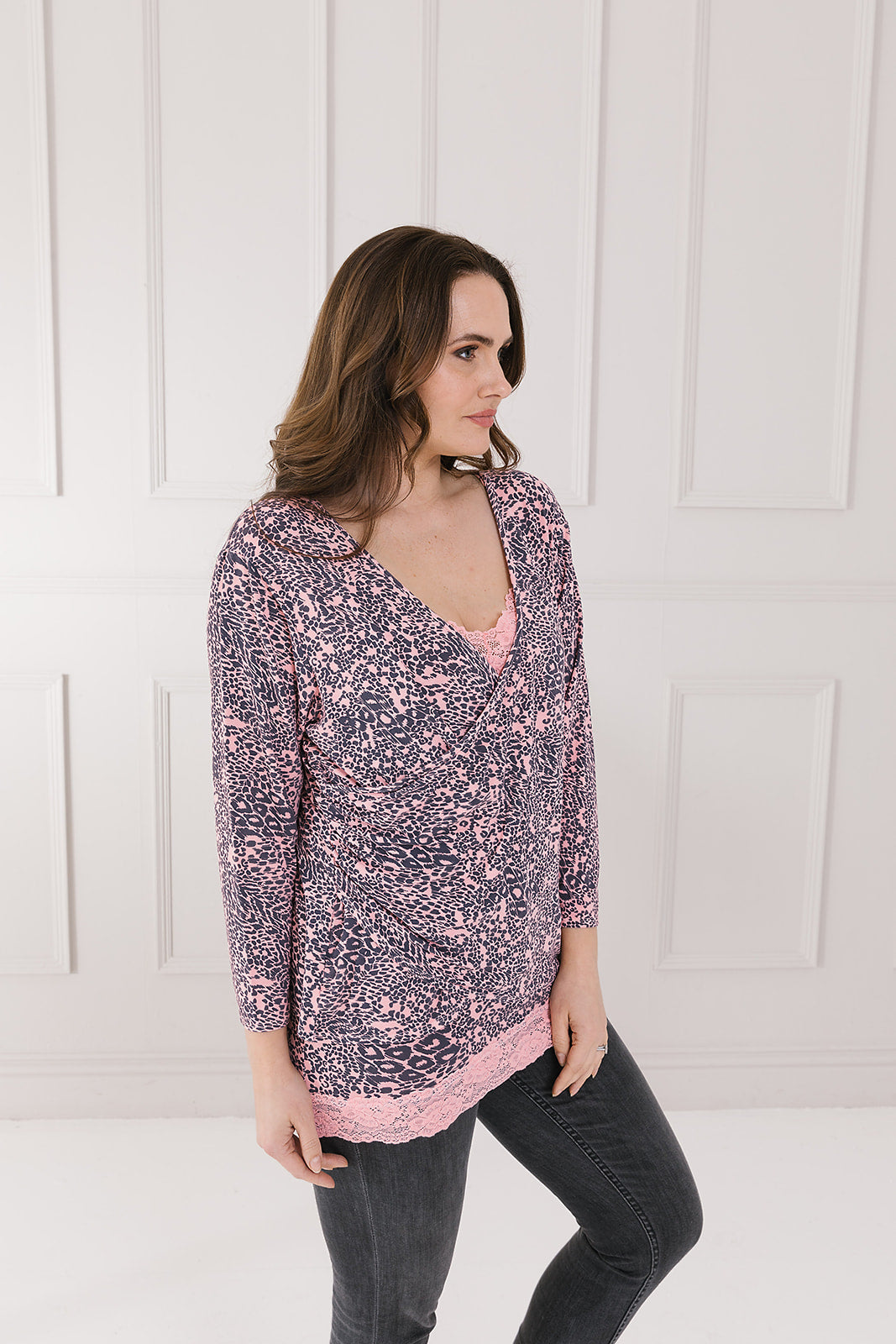 Patchwork Animal Winnie Wrap Top