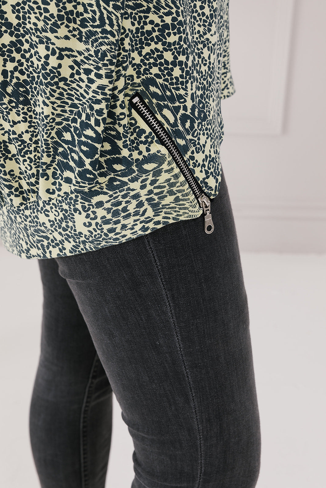 Patchwork Animal print  Zippy Sweat