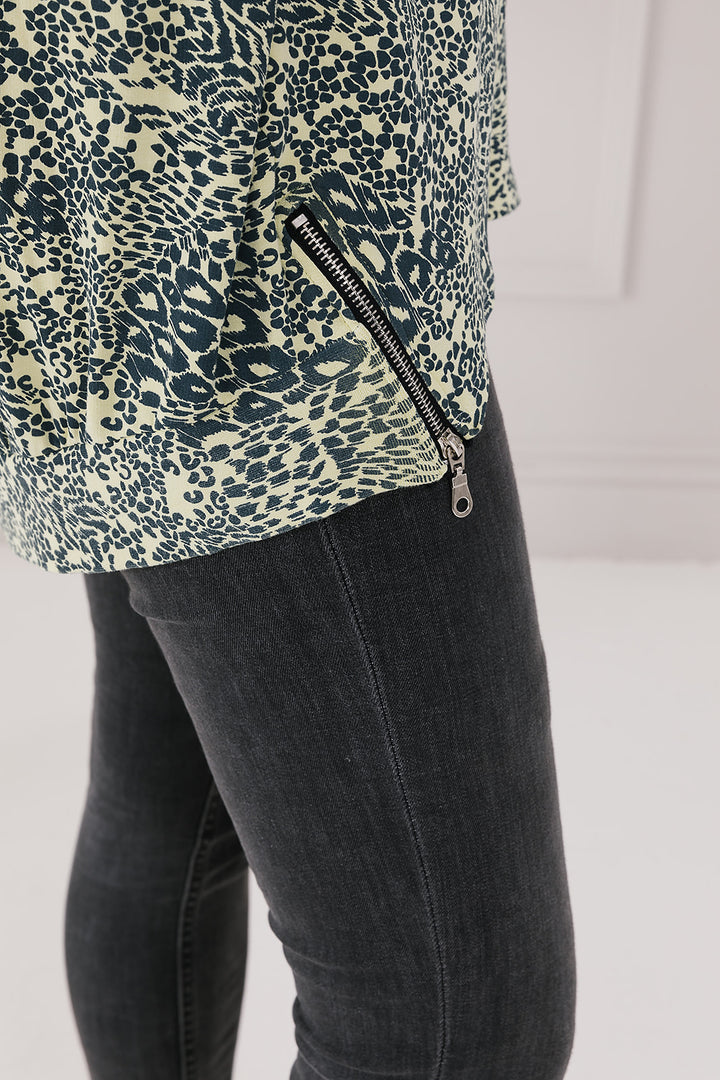 Patchwork Animal print  Zippy Sweat