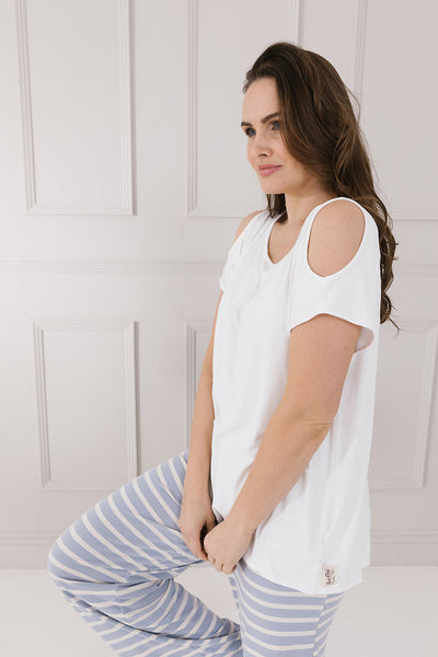 Summer Carrie Cold Shoulder Top