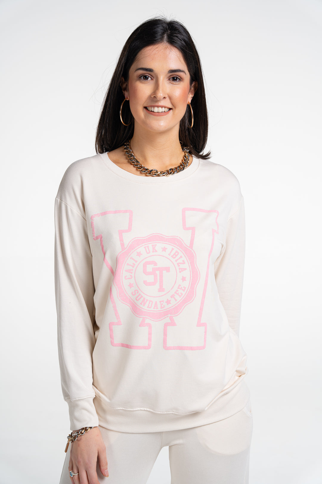 Sundae Tee Wonder Slouchy Crew Neck