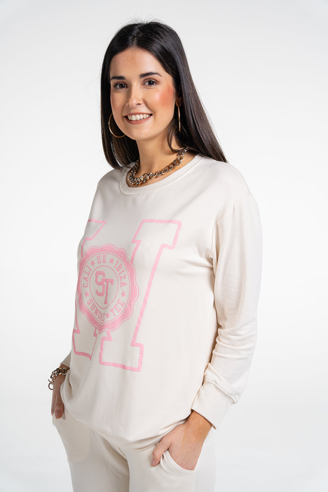 Sundae Tee Wonder Slouchy Crew Neck