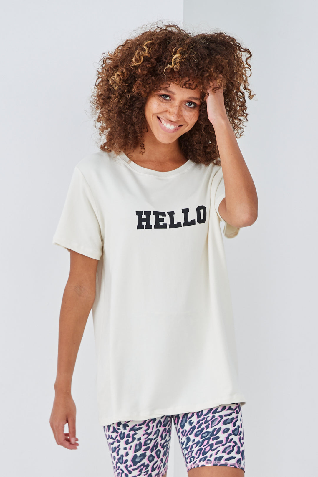 Sundae Tee Hello Print Tee