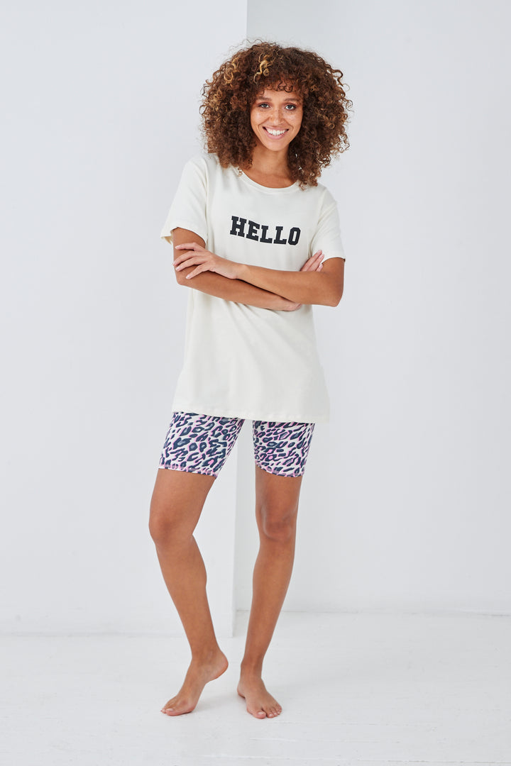 Sundae Tee Hello Print Tee