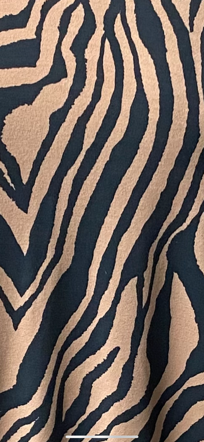 Spring Zebra Print Nancee Midaxi  Dress