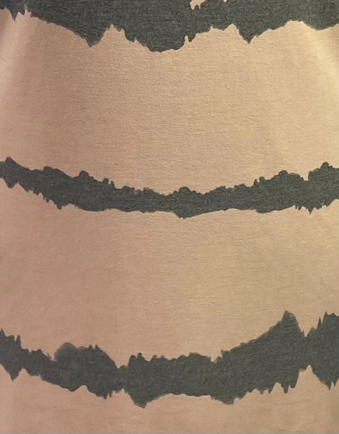 Spring Tie Dye Stripe  printed Sundae Sweat